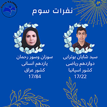 دانش آموزان برتر خرداد 99 مدرسه رایان کاشیها