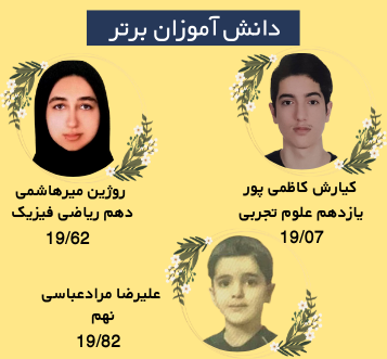 نفرات برتر پایه ها